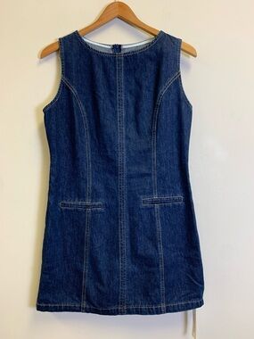 Commense Sleeveless Denim Mini Dress